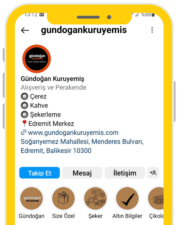 Gündoğan Kuruyemiş İnstagram